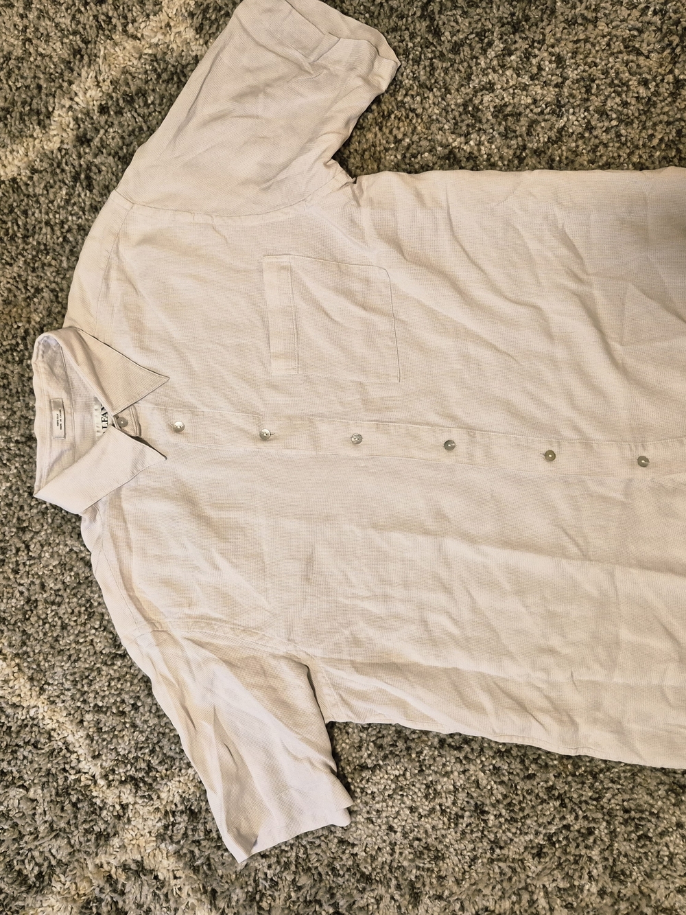 Alfani Silk Button Down Shirt White XL Brand New
